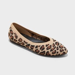 Leopard print flats